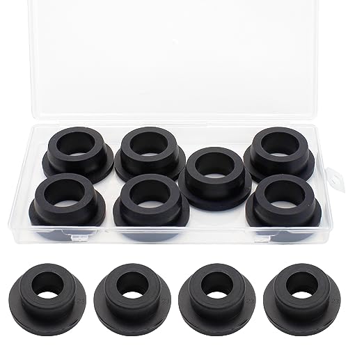 EASYEAH 1-1/8" Drill Hole, 3/4" ID Silicone Rubber Grommets for Wiring - color: Black, size: 3/4"ID, 1-1/8"DH