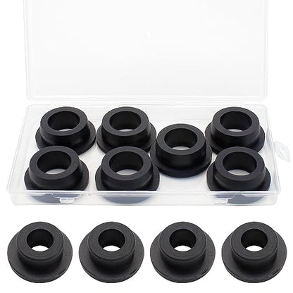 EASYEAH 1-1/8" Drill Hole, 3/4" ID Silicone Rubber Grommets for Wiring - color: Black, size: 3/4"ID, 1-1/8"DH