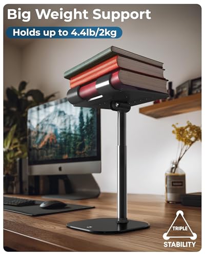 COOPER TabHolder Tablet Holder, iPad Stand for Desk, Portable Monitor Stand - color: A - Night Black