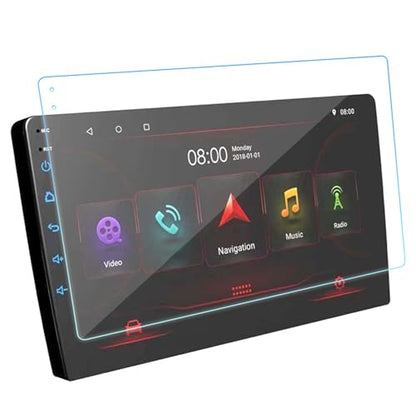 Car Navigation Screen Protector, Anti Glare Anti Fingerprint Tempered Glass Film with Cleaning Kit, 10 Inch Navigation Protector for Drivers SUVs Sedans Trucks and Daily Commutes - size: 10 Inch