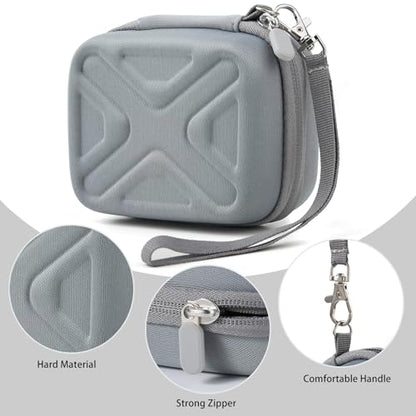 Digital Camera Case for AbergBest 21 Mega Pixels 2.7" LCD Rechargeable HD/Kodak Pixpro/Canon PowerShot ELPH 180/190/Sony DSCW800/DSCW830 Cameras, Travel Carrying Protective Case for Camera- Grey - color: Grey