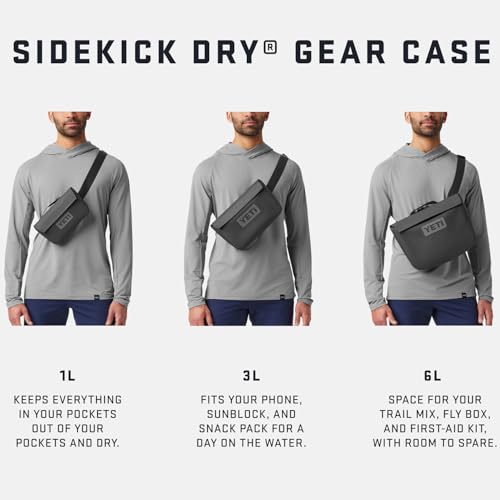 YETI Sidekick Dry 1L Gear Case, Rescue Red - color: Rescue Red, size: Sidekick 1L