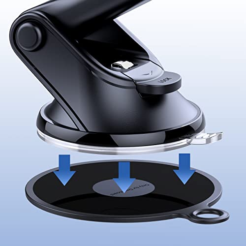 OQTIQ Sticky Adhesive 3M Pad 95mm (3.7") Dashboard Mounting Disk for Suction Cup Phone Mount [2 Pack] for Tom Tom Garmin GPS Suction Mount Replacement Heat Resistant Sticky Pad for Car, Truck, Van