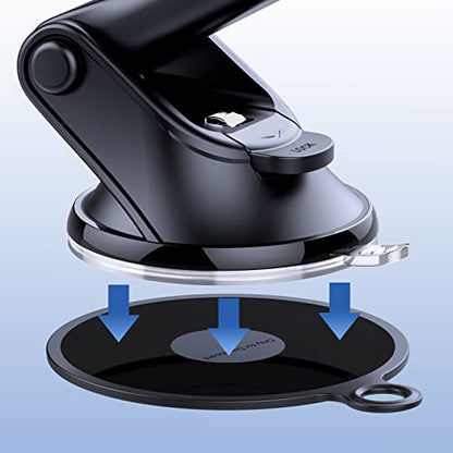 OQTIQ Sticky Adhesive 3M Pad 95mm (3.7") Dashboard Mounting Disk for Suction Cup Phone Mount [2 Pack] for Tom Tom Garmin GPS Suction Mount Replacement Heat Resistant Sticky Pad for Car, Truck, Van