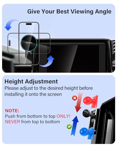 SKYLOTEC 15W Magnetic Charger Phone Holder for Chevy Equinox 2025-2026 - color: Magnetic Wireless Charger, size: Equinox 2025-2026 (11.3 inch screen)