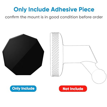 4 Pack Adhesive Replacement Magnet Piece for Garmin Low-Profile Magnetic Mount,Only Windshield Sticky Piece No Mount,for Garmin Dash Cam Mount 45/46/47/55/56/57/65W/66W/67W/Tandem/Speak Plus