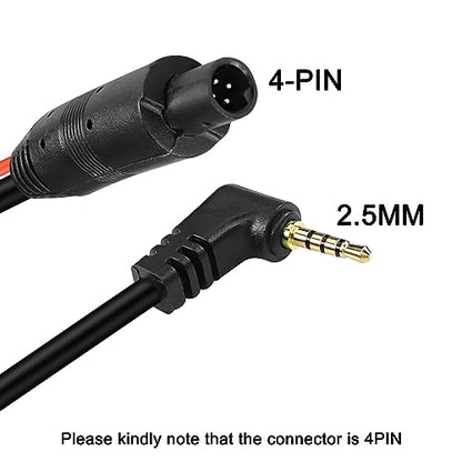MEIRYFA 4 Pin Dash Cam Cable Rear View Camera Wire 4 Pin Male to 2.5mm Male Plug Car Backup Camera Reverse Mirror Extension Cord for Trucks,RV,Bus (32.8FT) - size: 4 PIN