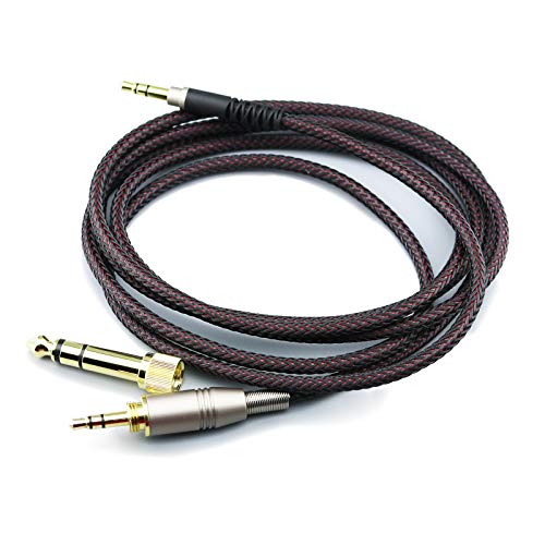 NewFantasia Replacement Audio Upgrade Cable Compatible with Audio-Technica ATH-M50xBT, ATH-AR3BTBK, ATH-SR50BT, ATH-ANC7B, ATH-ANC9, ATH-S700BT, ATH-SR5BTBK Headphones 1.5meters/4.9ft - size: 4.9 ft