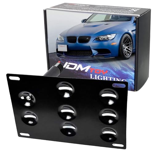 iJDMTOY Tow Hook License Plate Mounting Kit for BMW 1/3/5 Series/X5/X6