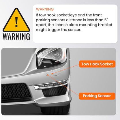 License Plate Mounting Kit Fits Mercedes-Benz C Class/GLC/GLE and GLS Class
