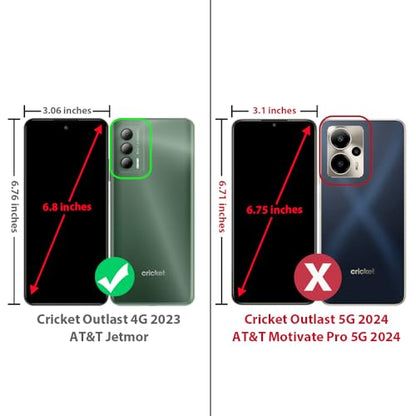 TJS for Cricket Outlast Phone Case, AT&T Jetmore Phone Case (Green) - color: Green