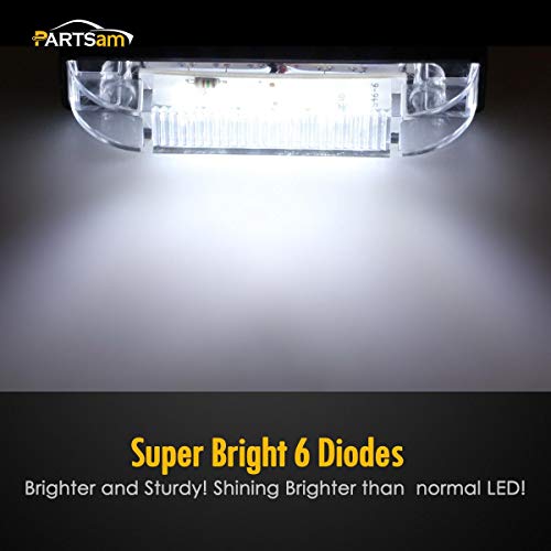 Partsam 4" Ultra-Thin-Line White 9 LED Utility Light Bar, Sealed Clear Lens Marine Boat Lights, Trailer Car RV Camper Car Pickup Dome Lighs, Marker Lights, Under Hood Lights