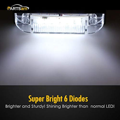 Partsam 4" Ultra-Thin-Line White 9 LED Utility Light Bar, Sealed Clear Lens Marine Boat Lights, Trailer Car RV Camper Car Pickup Dome Lighs, Marker Lights, Under Hood Lights