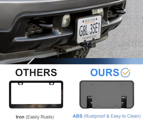 License Plate Frame for 1999-2004 Ford F250 F350 F450 F550 Super Duty - size: For 99-2004 F250 F350 F450 F550