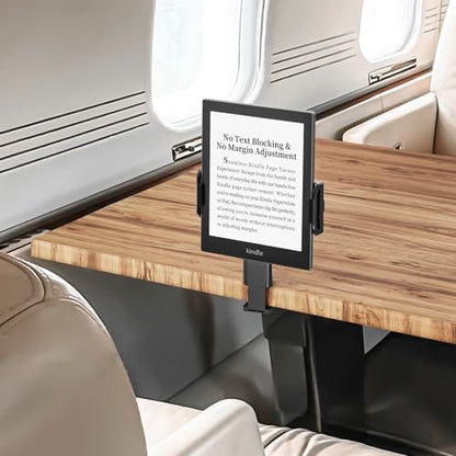 Airplane Tablet Holder Mount for iPad & Kindle, Hands-Free Travel Tablet Stand for Plane Seat Back, Adjustable iPad Holder for Flight, Compatible with 5.9"-9.8" Tablets