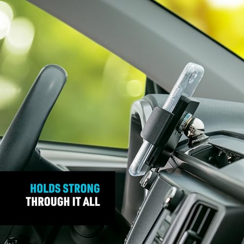 Nite Ize Steelie Squeeze Dash Kit - Magnetic Cell Phone Holder for Car Dashboard - Adjustable Phone Holder for Cars - Compatible with Apple MagSafe iPhones & Accessories - style: Squeeze