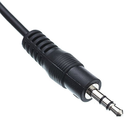CableWholesale 3.5mm Stereo Extension Cable, 3.5mm Male to Female Nickel Plated Connectors, 26 AWG, 3.5mm Audio Extension Cable, Black, 12 feet