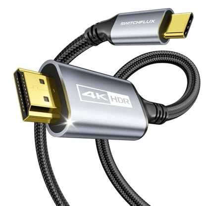 USB C to HDMI Cable 6Ft for Home Office (4K@60Hz) for Laptop - size: 6FT, style: 1 Pack