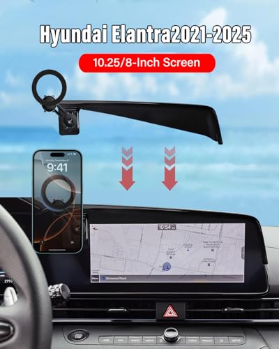 PZK Car Phone Holder for Hyundai Elantra 2021-2026 8-Inch/10.25-Inch Screen - color: Magsafe, size: Extension Rod