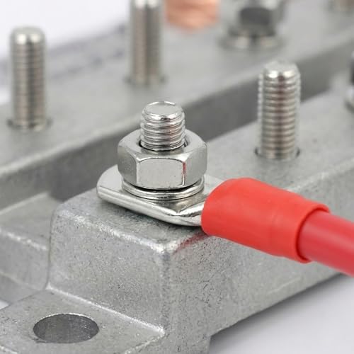 10PCS 6 Gauge Wire Connectors with Heat Shrink Tubing, Battery Terminal Ends, Tinned Copper Ring Terminals for 6 AWG - for Automotive, RV, Solar & Outdoor Power Equipment(SC16-8) - size: SC16-8