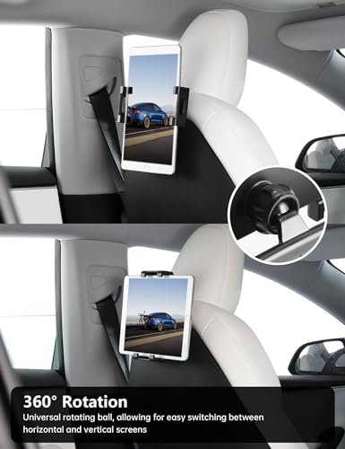 TPARTS Backseat Headrest Tablet Mount Holder for Tesla Model Y & Model 3