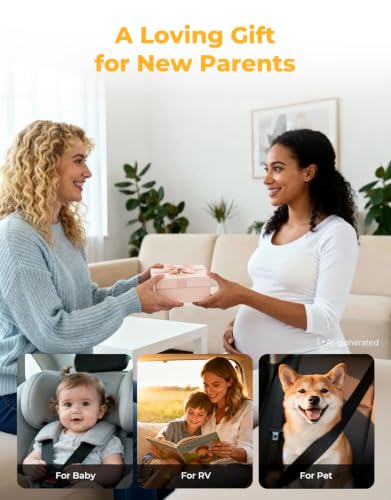 LUCKVIEW Baby Car Camera Monitor for Rear-Facing - color: Yellow
