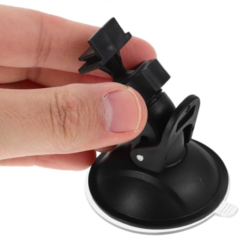 ULTECHNOVO Car Suction Mount Bracket L Shaped Dash Cam Mount for Dashboard and Windshield 360 Degree Adjustable Driving Recorder Holder for Cars Taxis Trucks
