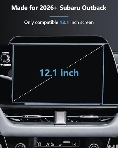 SKTU for 2026 Subaru Outback Screen Protector 12.1 Inch for 2026+ Subaru Outback (Premium/Limited/Touring/Wilderness/Limited XT/Touring XT) 12.1-Inch Multimedia System Screen Subaru Outback 2026 Accessories Screen Protective Film Tempered Glass [9H Hardne