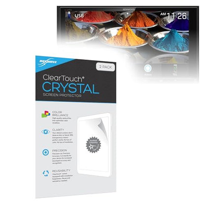 BoxWave Screen Protector Compatible with Kenwood Excelon DDX9906XR - ClearTouch Crystal (2-Pack), HD Film Skin - Shields from Scratches - size: Crystal Clear (2-Pack)
