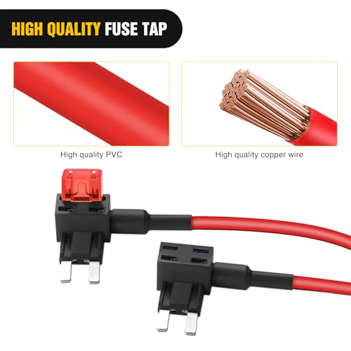 Nilight Fuse Adapter TIPM Bypass 20A 14AWG for 2007-2016 Chrysler/Dodge Ram - color: 2PCS Mini TIPM Bypass Cable