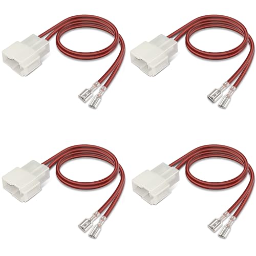 4 Pcs 72-9301 Speaker Harness,Professional Thicker Longer Speaker Wire Harness,Car Door Speaker Wiring Harness Speaker Adapter Speaker Connector for Toyota Mitsubishi Mini Chevrolet Hyundai Kia - style: 72-9301*4pcs