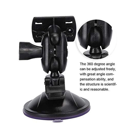 Yoidesu 360 Degree Adjustable Vacuum Suction Cup Dash Cam Mount Holder, Universal Dash Camera Rear View Mirror Mount Holder Kit for Most Dash Camera and Car Camera(Four Claw Head)