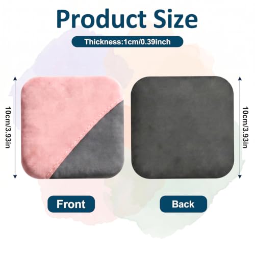 Car Screen Cleaner, 4.1''×4.1'' Microfiber Dashboard Wipes, Car Wipes Interior Cleaning, Square Cars Screen Wipe, Square Cleaner Tool for Dashboard LCD Display (Pink)