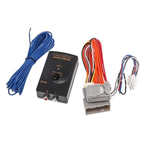 NuIth Add an Amplifier Subwoofer Interface for Honda Civic Accord Acura 2008-2017 RCA 2-Channel Line Out Converter w/Remote Turn on Wiring to Factory Radio Stereo Update Sound System
