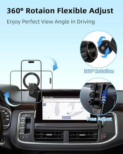 PZK Car Phone Mount for 2021-2024 Chevy Tahoe/Suburban/GMC Yukon 10.2-inch - color: Magsafe, size: Tahoe/Suburban/GMC Yukon/GMC Yukon XL 2021-2024