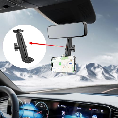 Metal Double Socket Arm Compatible RAM Mount Arm, 1" Double Ball Adapter, 360° Rotation, Extension Rod for Phone Holder, for Bike, Motorcycle, Truck. (Short) - size: Short