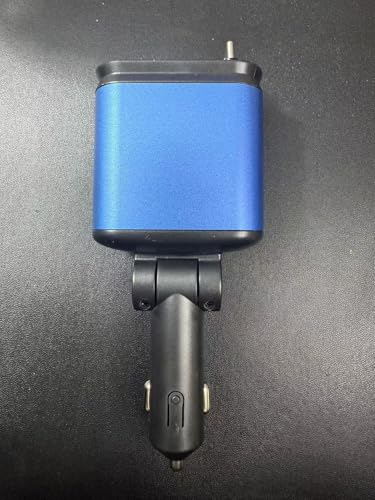 Retractable Car Charger with 31-Inch Cables 4 in 1 Fast Car Charger USB C Car Adapter with Starry Sky Light for iPhone 17 16 15 14 Car Accessories Gifts for Men Women Drivers (Blue) - color: BLUE