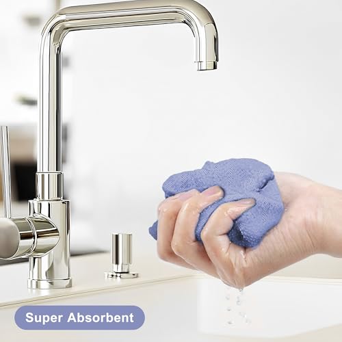 LIVOS Microfiber Cleaning Cloth Roll - 80 Pack, Reusable Paper Towels, Microfiber Towels for Cars, Super Absorbent Lint Free Cleaning Rags for House, Kitchen, Window-Light Purple, 11.5"x11.5" - color: Light Purple