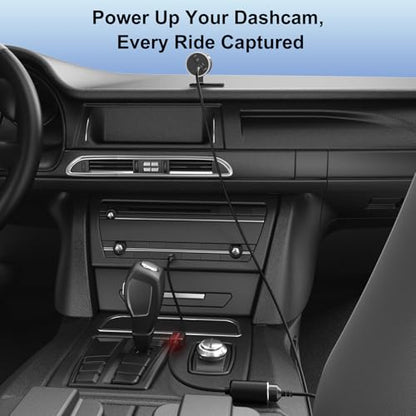 J&D USB C Male to 12V Car Cigarette Lighter Socket Female Converter Cable, 12V 18W Power Cable for Dash Cam, GPS, Car LED Light Strips, Black, 1 ft - color: Black, size: 1 ft