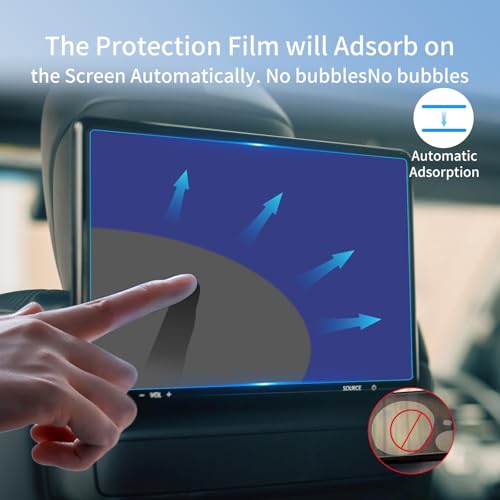 2PCS Anti-Blue light for 2026 Lexus LX600 LX700h Rear TV Screen Protector - color: For 22-26 LX Rear TV Blue