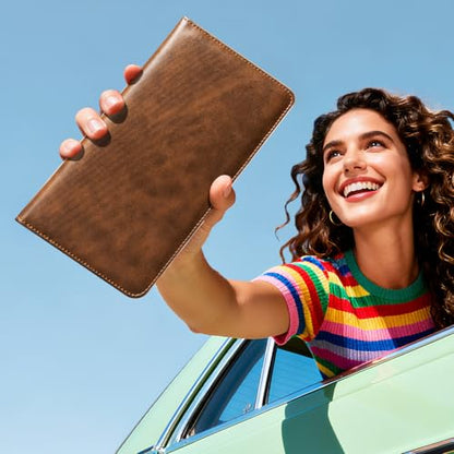 CoBak Car Registration and Insurance Holder - color: L-Cowhide Brown