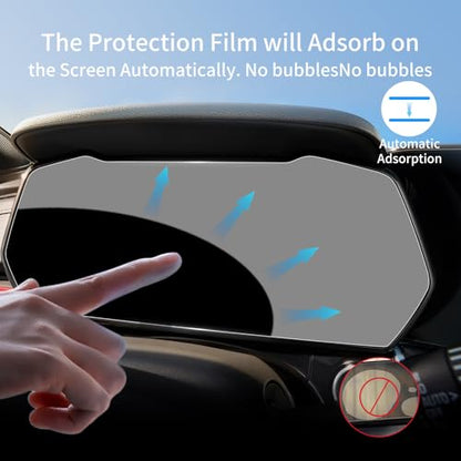 for 2025 Chevy Trax LT Nav 11"+8" Dash Touch Screen Protector Tempered Film - color: for 25-26 Chevy Trax Set HD