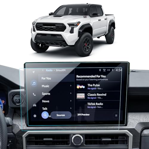 2PCS Car Screen Protector for 2024 2025 Toyota Tacoma Accessories Limited/Trailhunter/TRD Pro Touchscreen Protector Film Nano HD Clear Bubble Free 14’’ - color: 2pcs for 14'' Tacoma