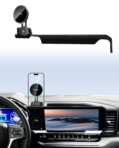 SKYLOTEC Car Phone Mount for 2022-2026 Chevy Silverado 1500 - color: Magnetic Wireless Charger, size: Silverado 2022-2026 (Extension Rod)