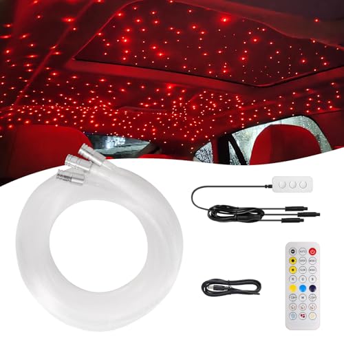Split Headliner Star Light Kit, 720pcs Ceiling Fiber Optic Lights APP/Remote Control Music Mode RGBW Sound Activated Easy to Hide for Car Roof Home Ceiling Lights - size: 720pcs of 4.9ft(0.02+0.03in)