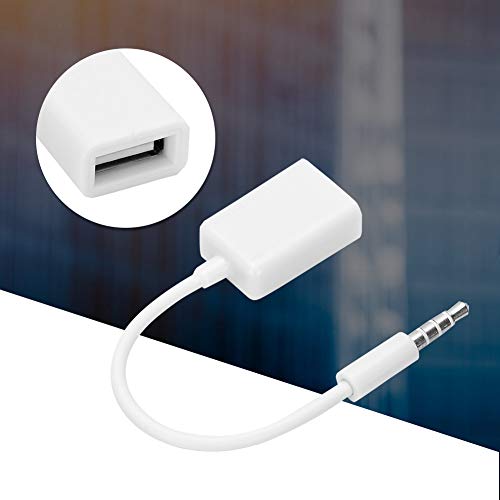 3.5mm Jack to USB Audio Adapter, 3.5mm Male Jack Plug to USB Female Converter Cable Cord AUX Audio Car Jack Cable Adapter for Music Player