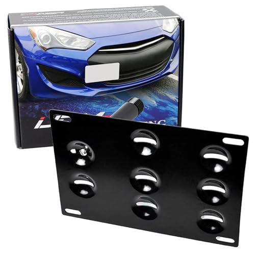 iJDMTOY Tow Hook License Plate Mounting Kit for Hyundai Genesis Coupe
