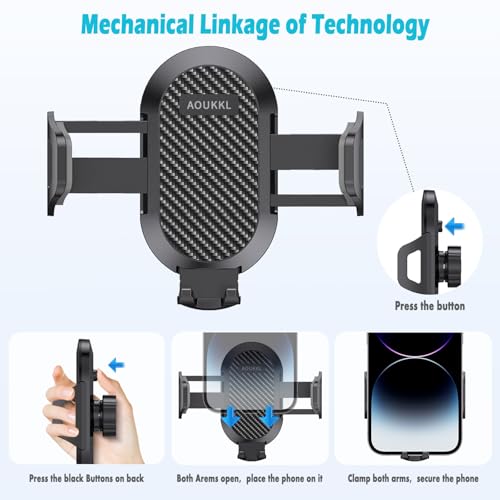 Car Phone Holder Fits for Lexus NX 200t/NX 300/NX 300h 2015-2021 Accessories,Thick Cases Friendly,Cell Phone Mount for 4.7-7 in Phones,360 Degree Rotation,Easy to Install - size: NX 200t/NX 300/NX 300h 2015-2021