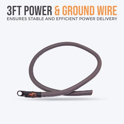 Elite Audio 0 Gauge Amplifier Wiring Kit, 3600W CCA Amp Install Kit – EA-PRMK0 - size: 0 Gauge (Single Amp)