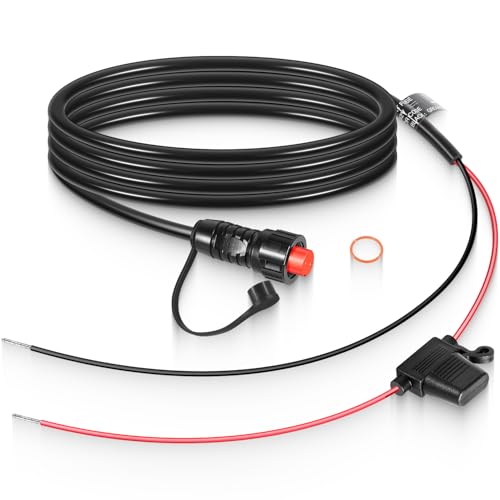 Replacement for 010-11425-01 Threaded Transducer Power Cable Compatible with Garmin GLS 10 Sonar Module, GPSMAP 6200, 7200, 8200 MFD Series, 8500, 8530 Back Box and Panoptix LiveScope System